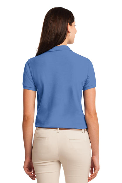 Ultramarn Blue Port Authority Women's Silk Touch Polo. L500 plain