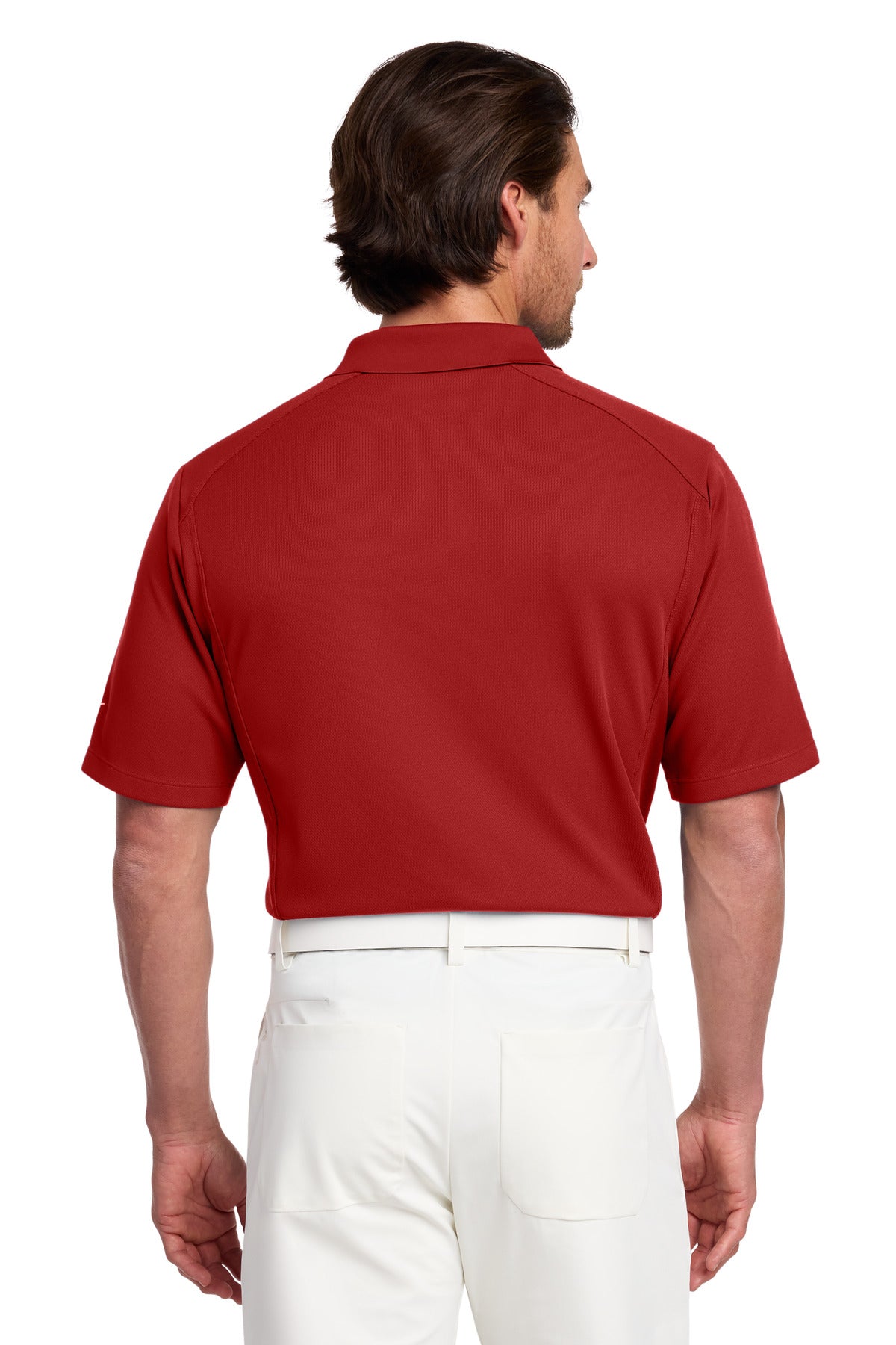 Varsity Red Nike Dri-FIT Classic Polo. 267020 plain