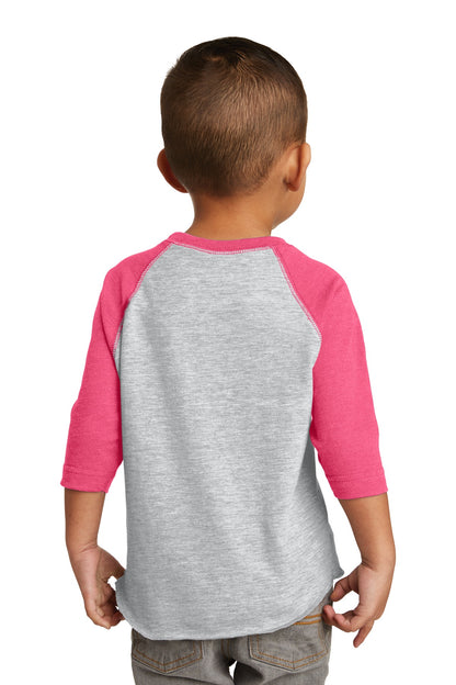 VH/Vnt Hot Pnk Rabbit Skins Toddler Baseball Fine Jersey Tee. RS3330 plain