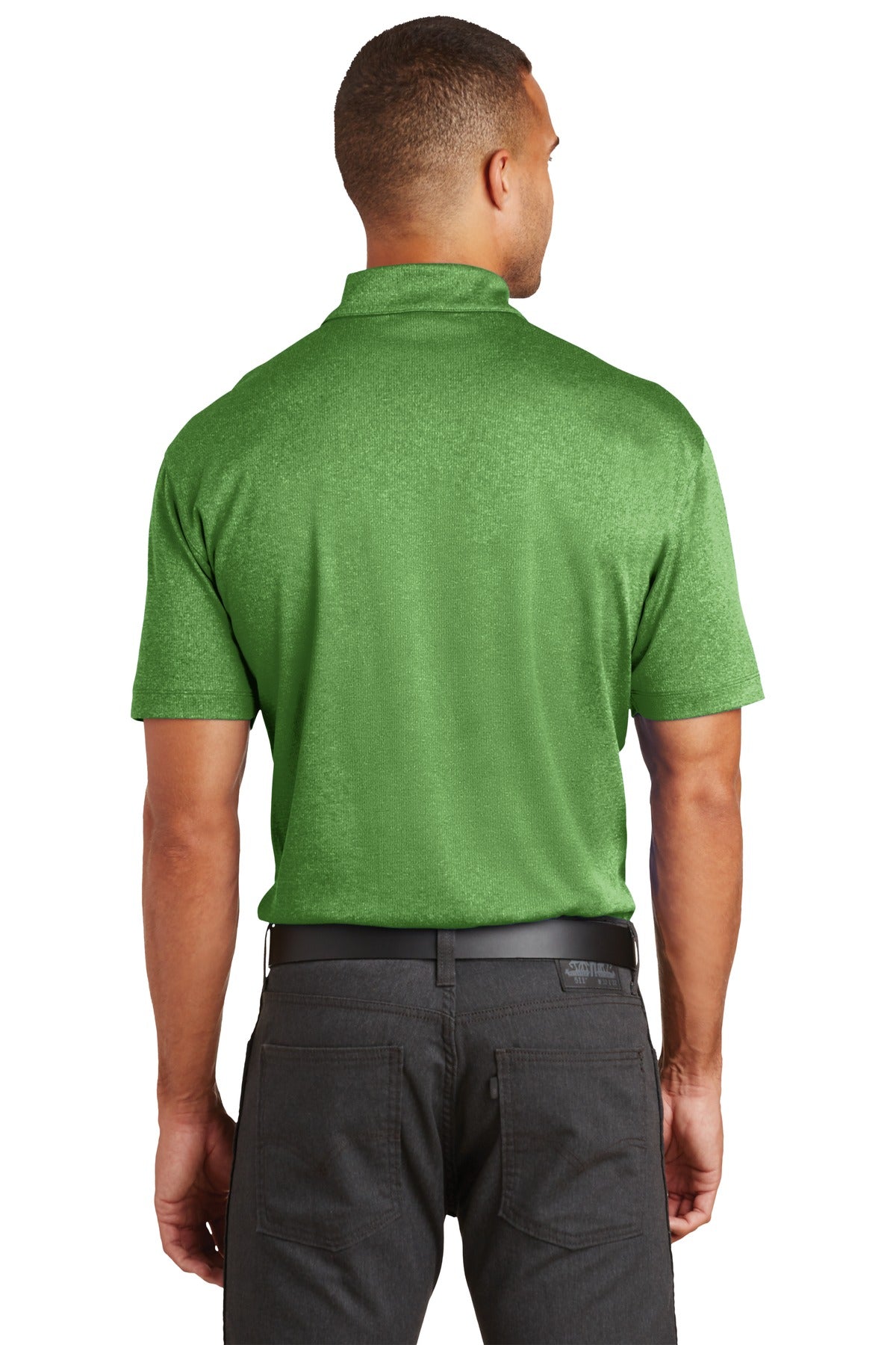 Vine Green Hth Port Authority Trace Heather Polo. K576 plain