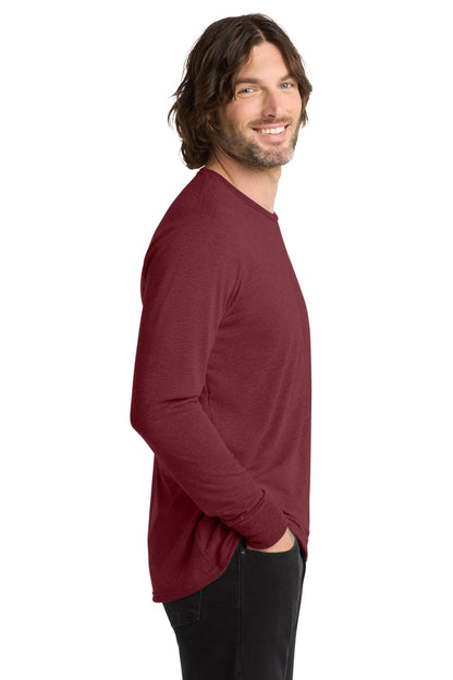 Vino Red Allmade Unisex Tri-Blend Long Sleeve Tee AL6004 plain