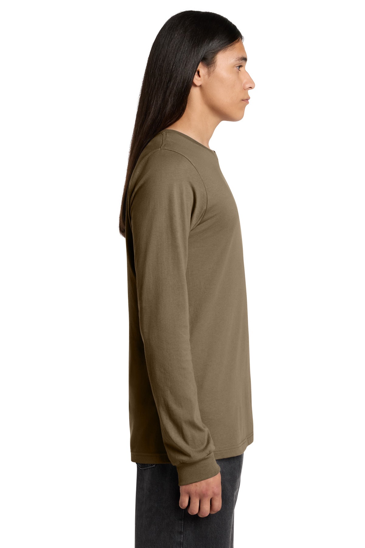 VintageBrn BELLA+CANVAS Unisex Jersey Long Sleeve Tee. BC3501 plain