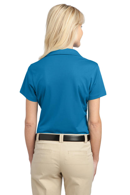 Vivid Blue Port Authority Women's Tech Pique Polo. L527 plain
