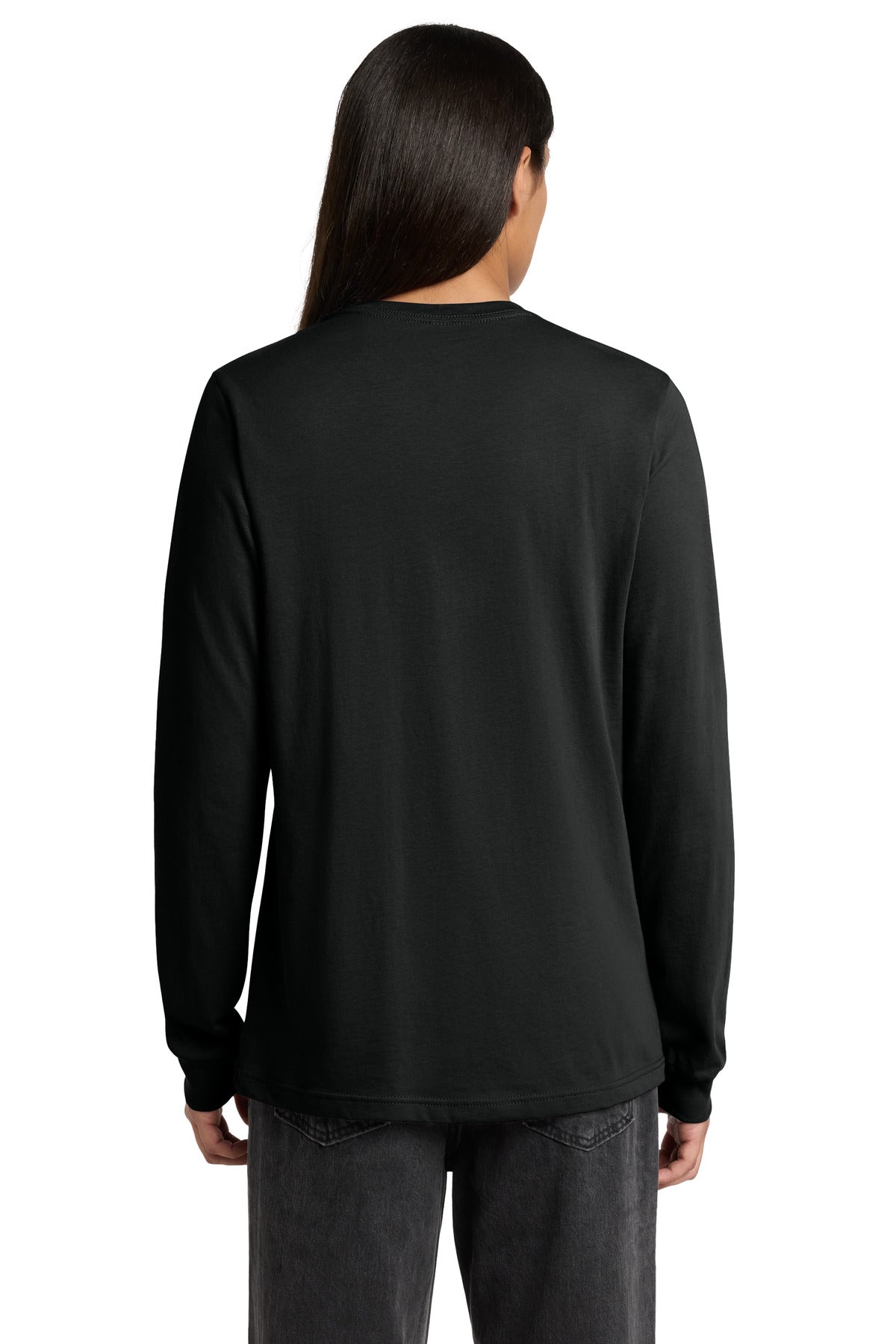 VtgBlack BELLA+CANVAS Unisex Jersey Long Sleeve Tee. BC3501 plain