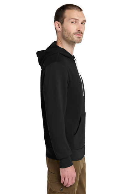 VtgBlack BELLA+CANVAS Unisex Sponge Fleece Pullover Hoodie. BC3719 plain