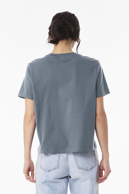 VtgDenim BELLA+CANVAS Women's 6-Ounce Heavyweight Tee BC6110 plain