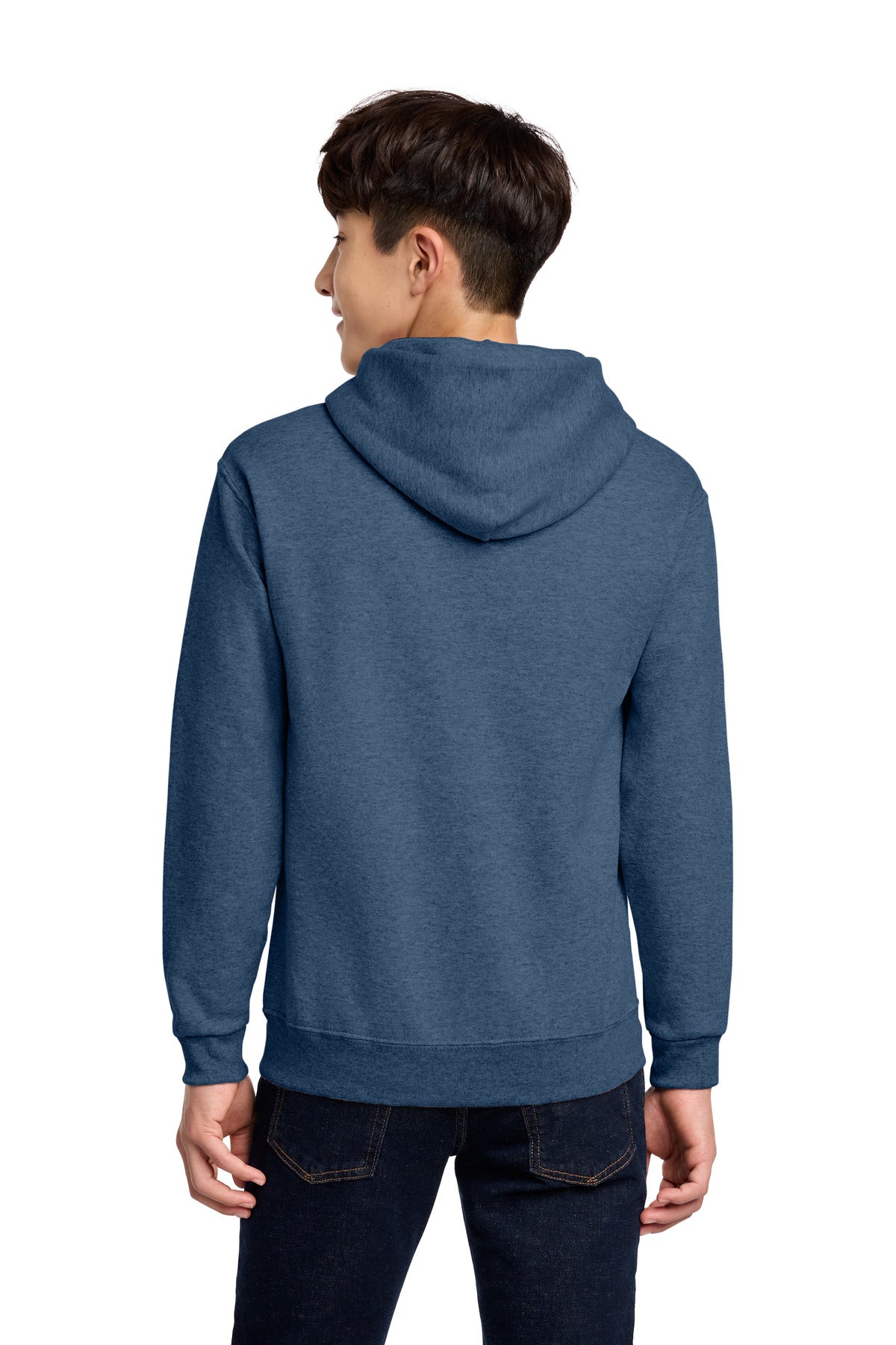 VtgHtrBl Jerzees - Youth NuBlend Pullover Hooded Sweatshirt. 996Y plain