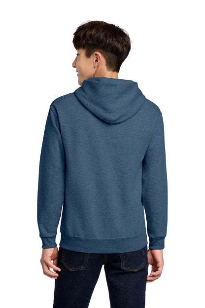 VtgHtrBl Jerzees - Youth NuBlend Pullover Hooded Sweatshirt. 996Y plain