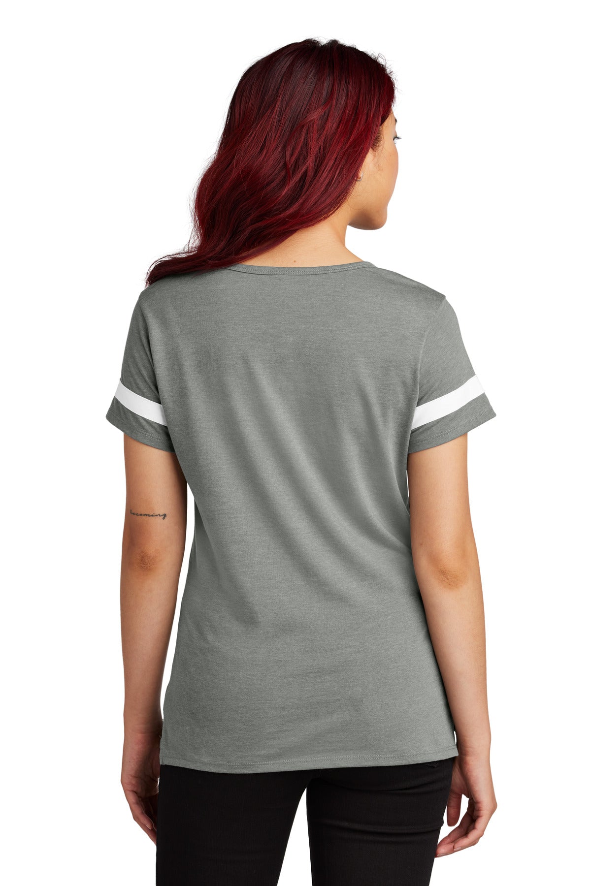 VtgH/White Sport-Tek Women's Halftime Notch Neck Tee LST6041 plain