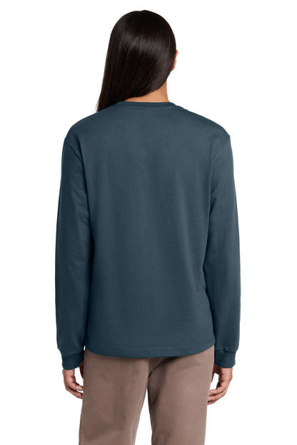 VtgNavy BELLA+CANVAS Unisex 7.5-Ounce Heavyweight Long Sleeve Tee BC4651 plain