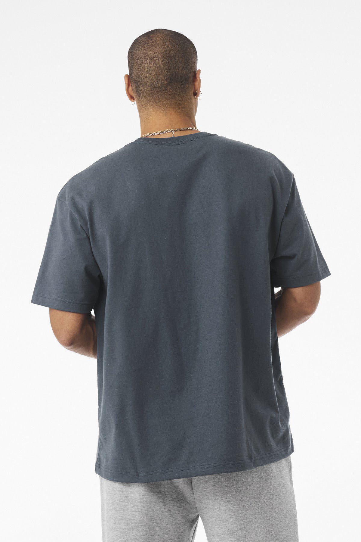 VtgNavy BELLA+CANVAS Unisex 7.5-Ounce Heavyweight Tee BC4610 plain