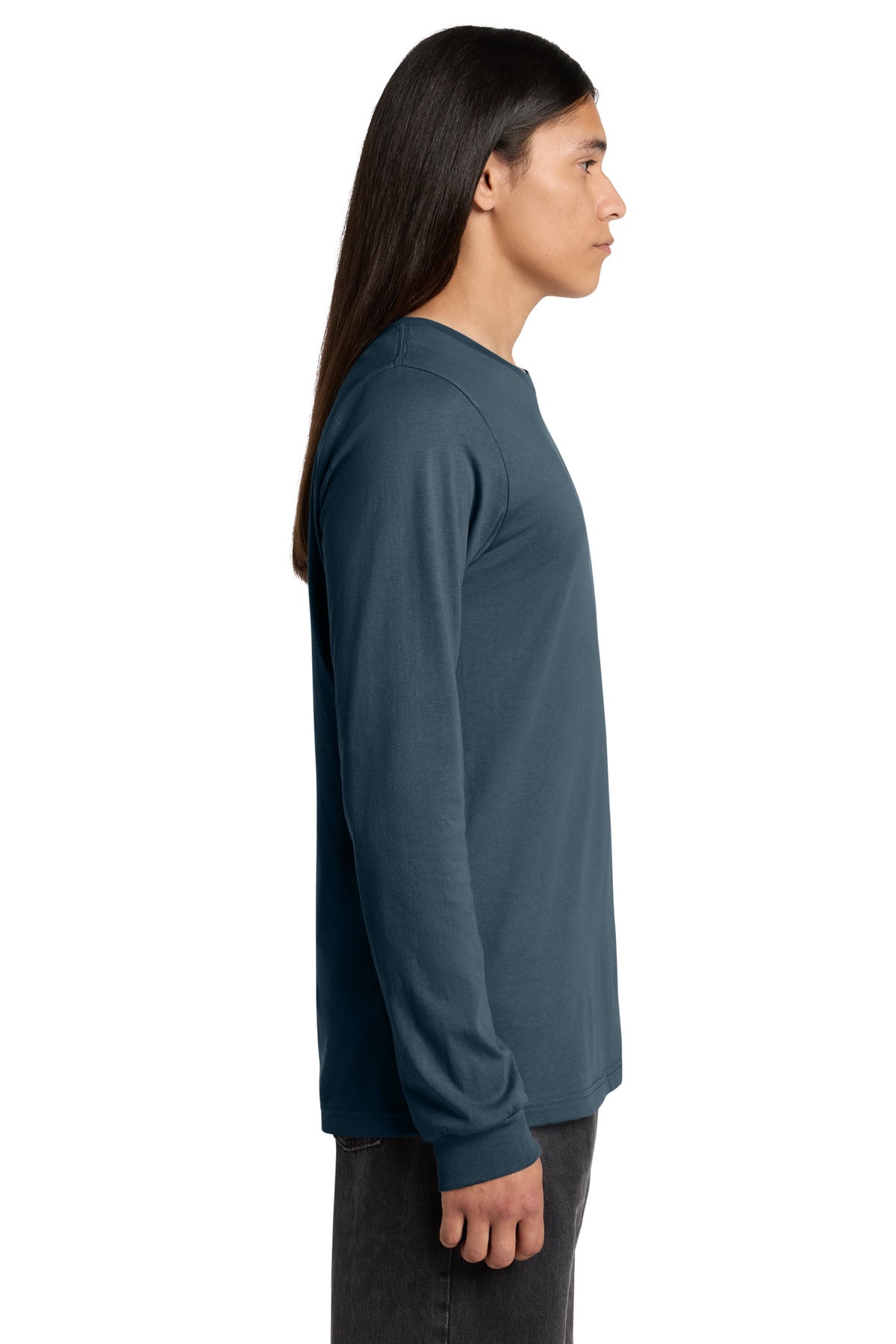 VtgNavy BELLA+CANVAS Unisex Jersey Long Sleeve Tee. BC3501 plain