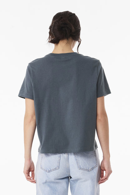 VtgNavy BELLA+CANVAS Women's 6-Ounce Heavyweight Tee BC6110 plain