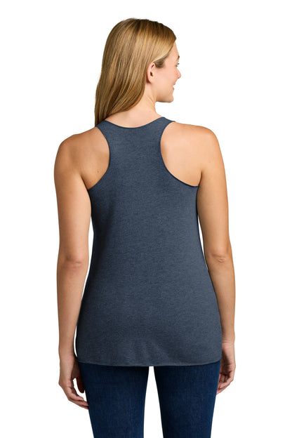 VtgNavy Next Level Apparel Women's Tri-Blend Racerback Tank. NL6733 plain