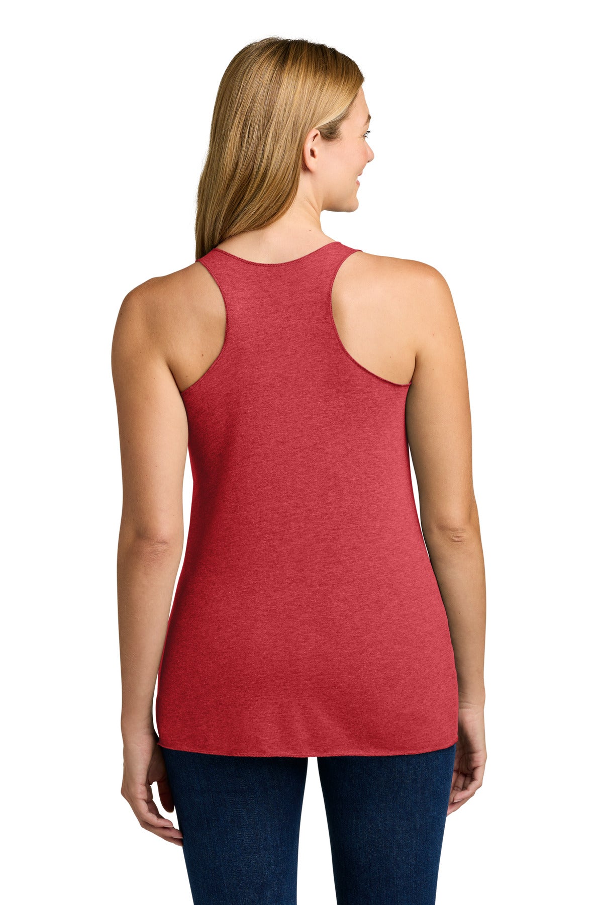 VtgRed Next Level Apparel Women's Tri-Blend Racerback Tank. NL6733 plain