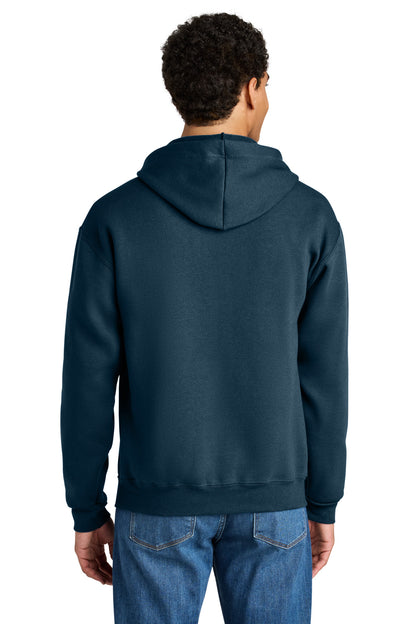 WashedNavy Jerzees Rugged Unisex Full-Zip Hooded Sweatshirt Z12M plain