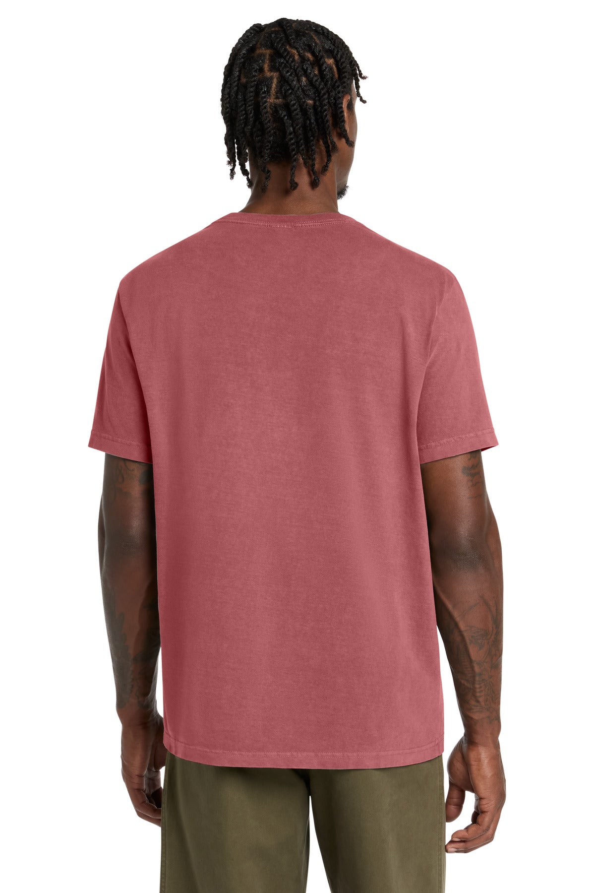 WashedRed BELLA+CANVAS Unisex Heavyweight Garment-Dyed Tee BC4810GD plain
