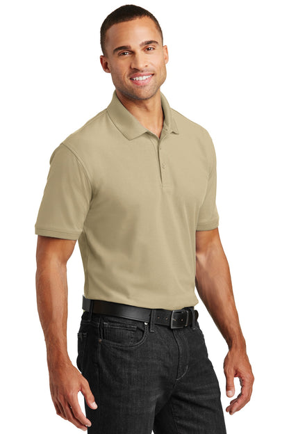 Wheat Port Authority Core Classic Pique Polo. K100 plain