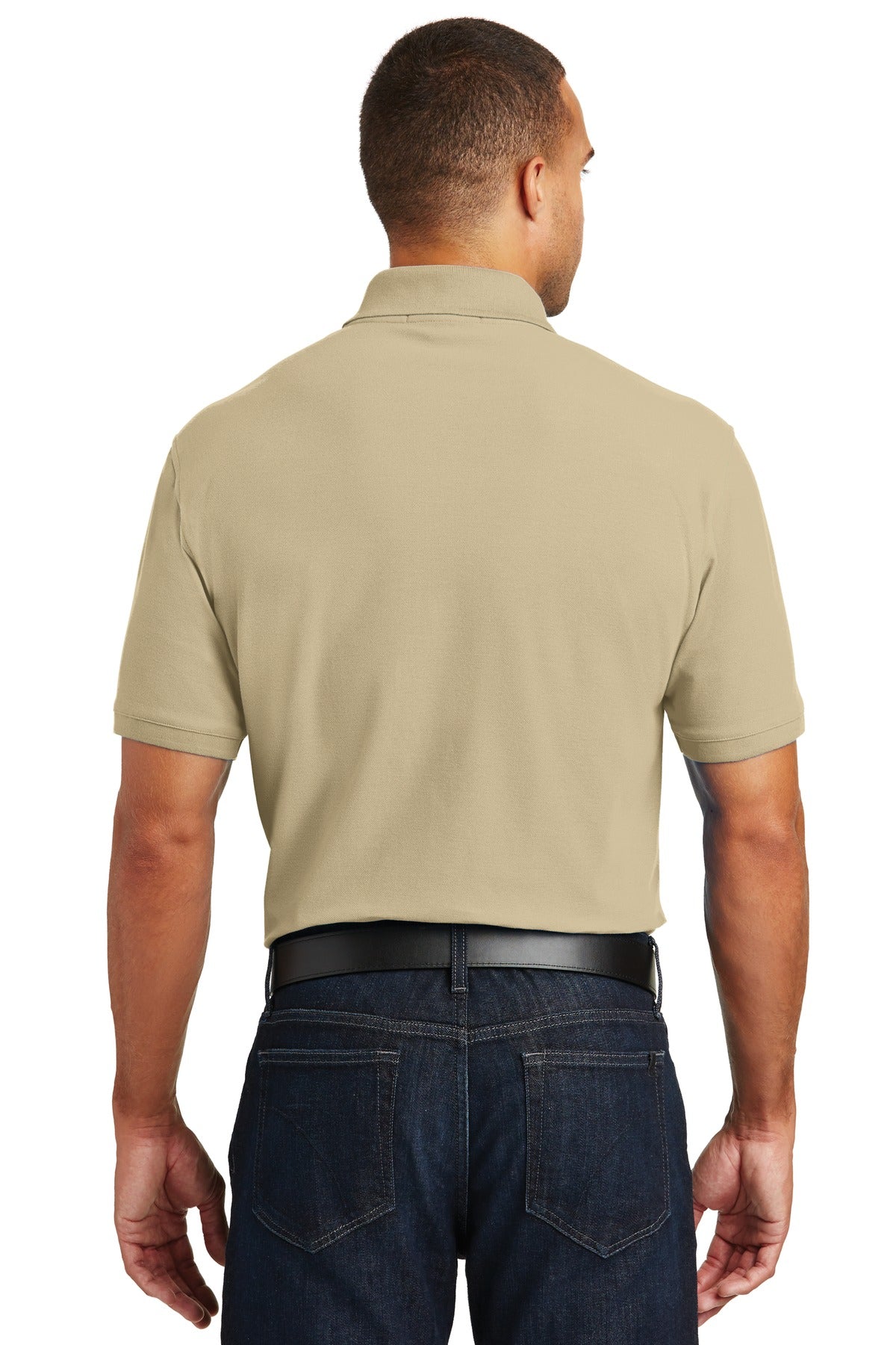 Wheat Port Authority Core Classic Pique Polo. K100 plain