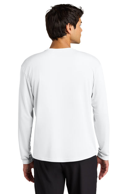 White A4 Cooling Performance Long Sleeve Tee A4N3165 plain