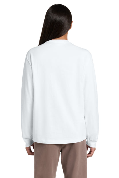 White BELLA+CANVAS Unisex 7.5-Ounce Heavyweight Long Sleeve Tee BC4651 plain