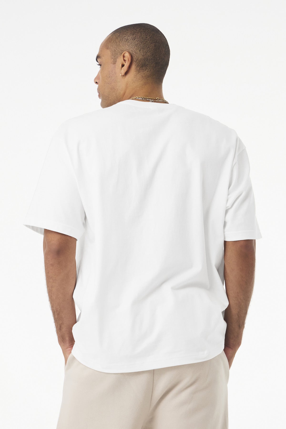 White BELLA+CANVAS Unisex 7.5-Ounce Heavyweight Tee BC4610 plain
