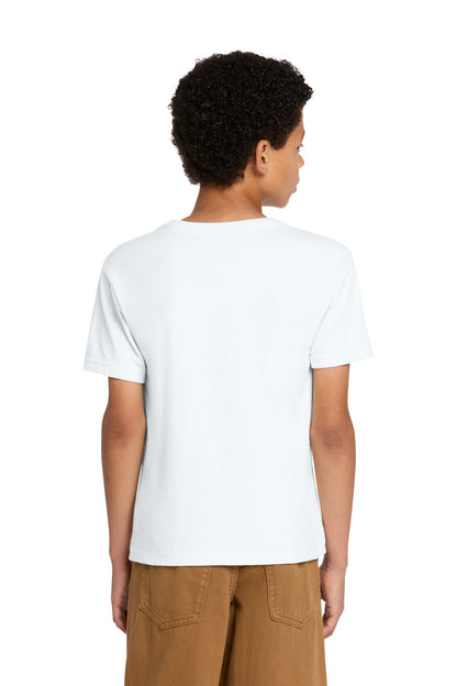 White BELLA+CANVAS Youth 6-Ounce Heavyweight Tee BC3010Y plain