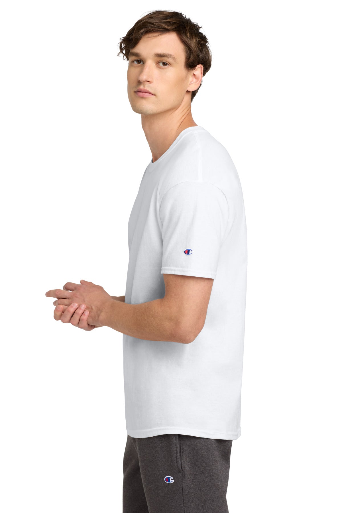 White Champion Heritage 6-Oz. Jersey Tee T425