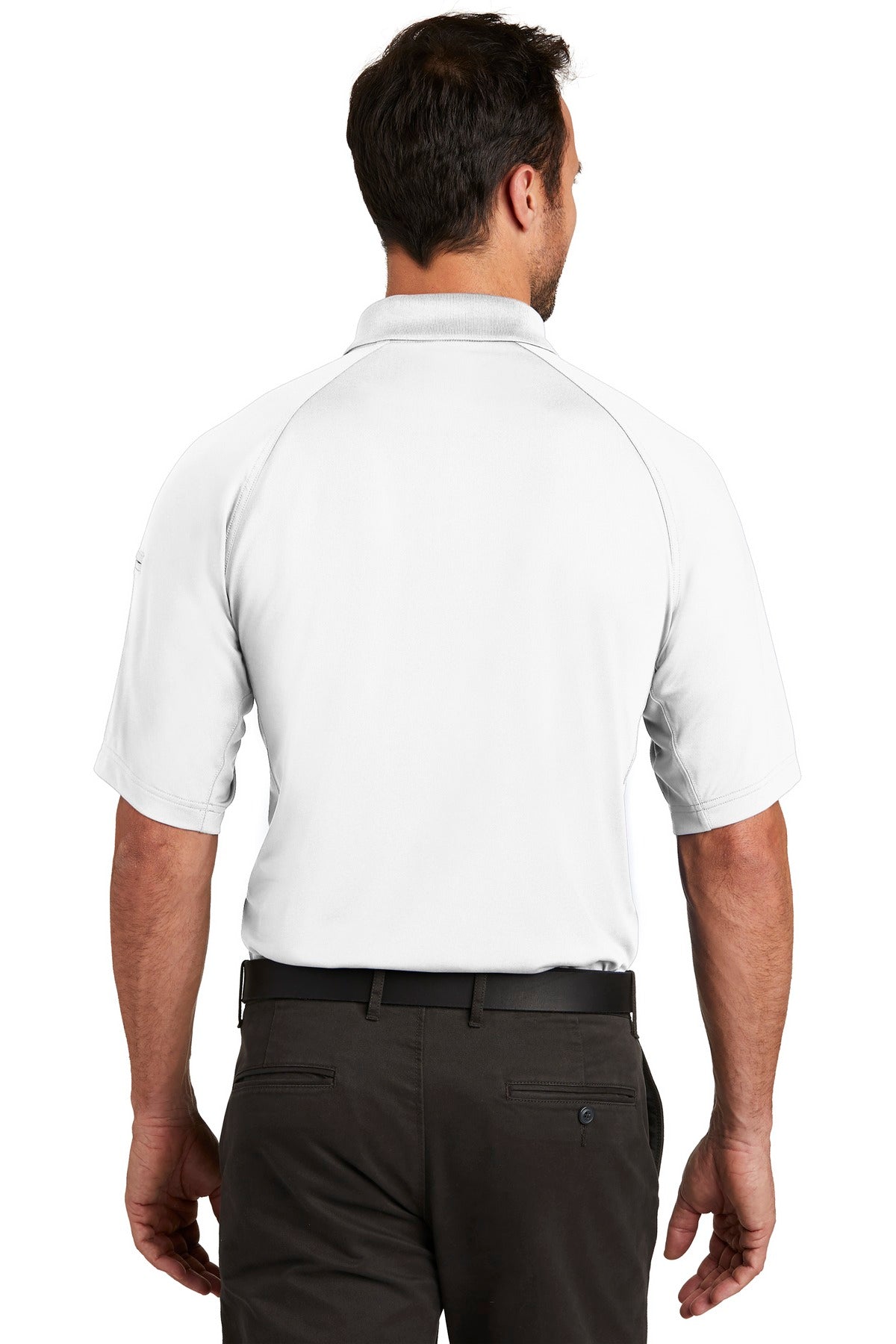 White CornerStone Select Lightweight Snag-Proof Tactical Polo. CS420 plain