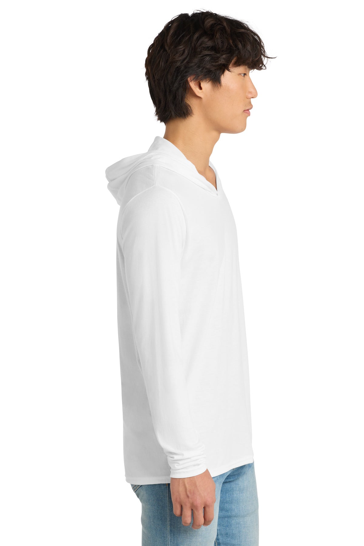 White District Perfect Tri Long Sleeve Hoodie. DM139 plain