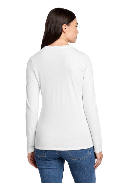 White District Women's Perfect Blend CVC Long Sleeve Tee DT110 plain