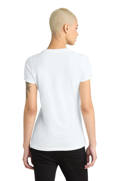 White District Women's Perfect Blend CVC Tee. DM108L plain
