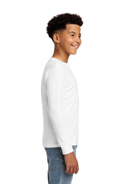 White District Youth Perfect Tri Long Sleeve Tee DT132Y plain