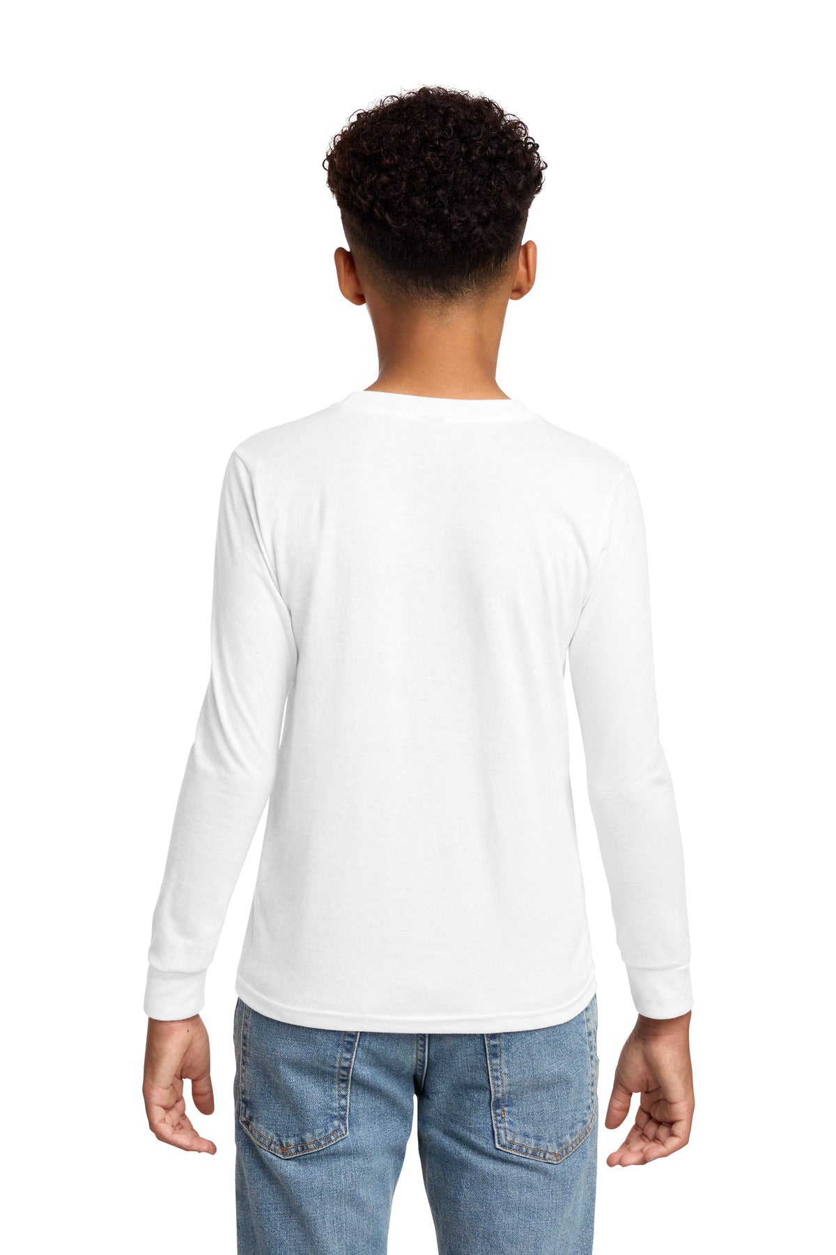 White District Youth Perfect Tri Long Sleeve Tee DT132Y plain