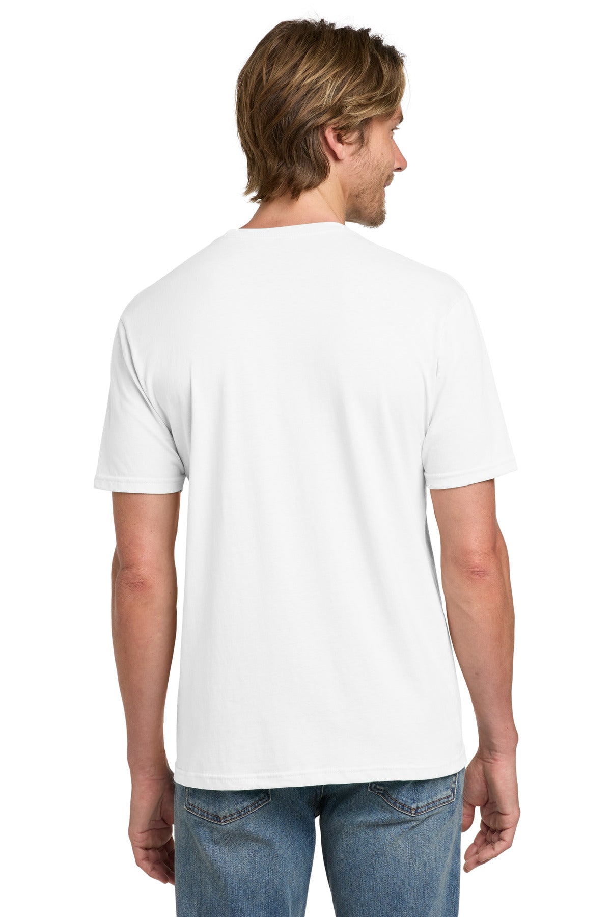 White Gildan 100% Ring Spun Cotton T-Shirt. 980 plain