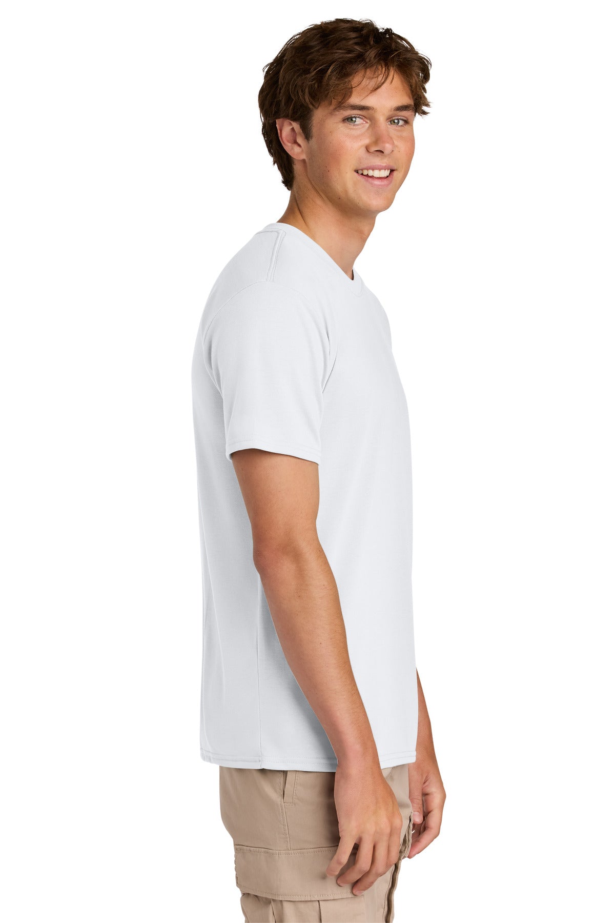 White Gildan Gildan Performance T-Shirt. 42000 plain
