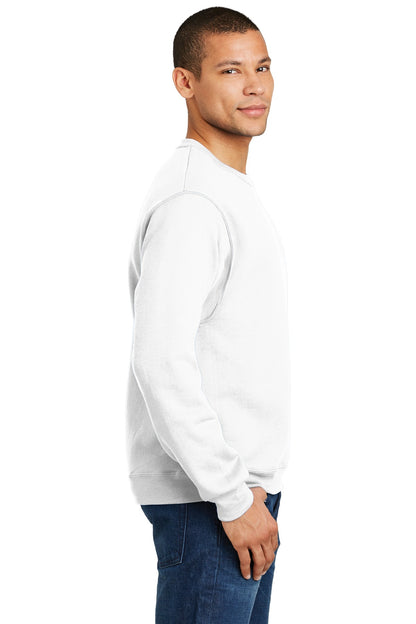 White Jerzees - NuBlend Crewneck Sweatshirt. 562M plain
