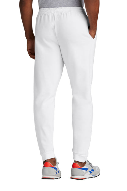 White Jerzees NuBlend Fleece Jogger 975MP plain