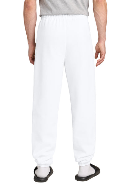 White Jerzees - NuBlend Sweatpant. 973M plain