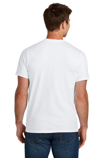 White Jerzees Ultimate Unisex Ring Spun T-Shirt IC46M plain