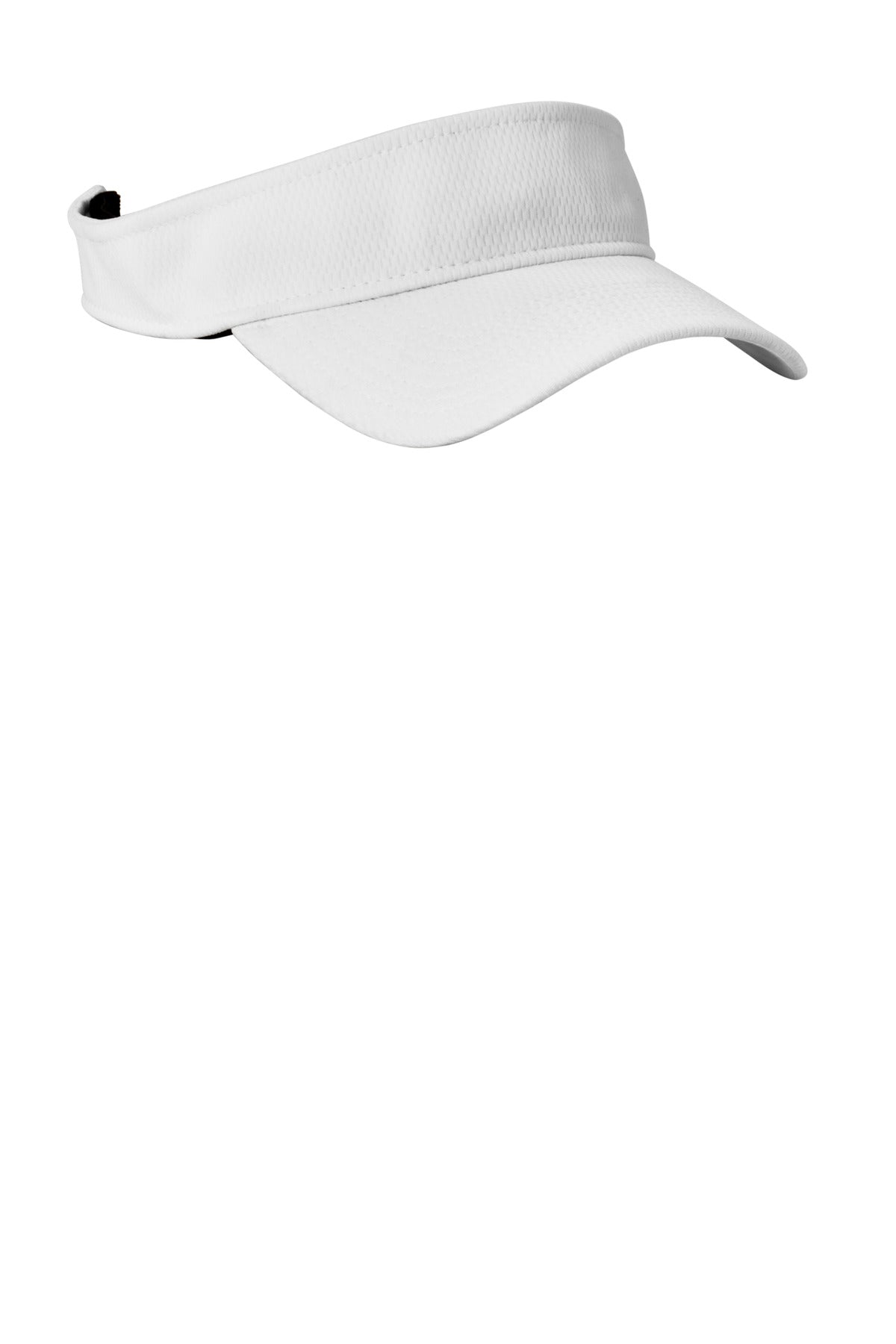 White New Era Performance Dash Adjustable Visor NE219 plain