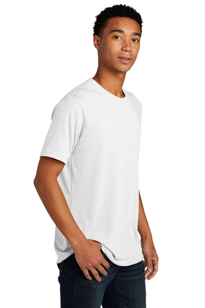 White Next Level Apparel Adult Poly/Cotton Tee. NL6200 plain