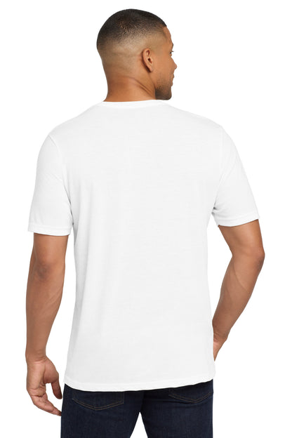White Next Level Apparel Adult Poly/Cotton Tee. NL6200 plain