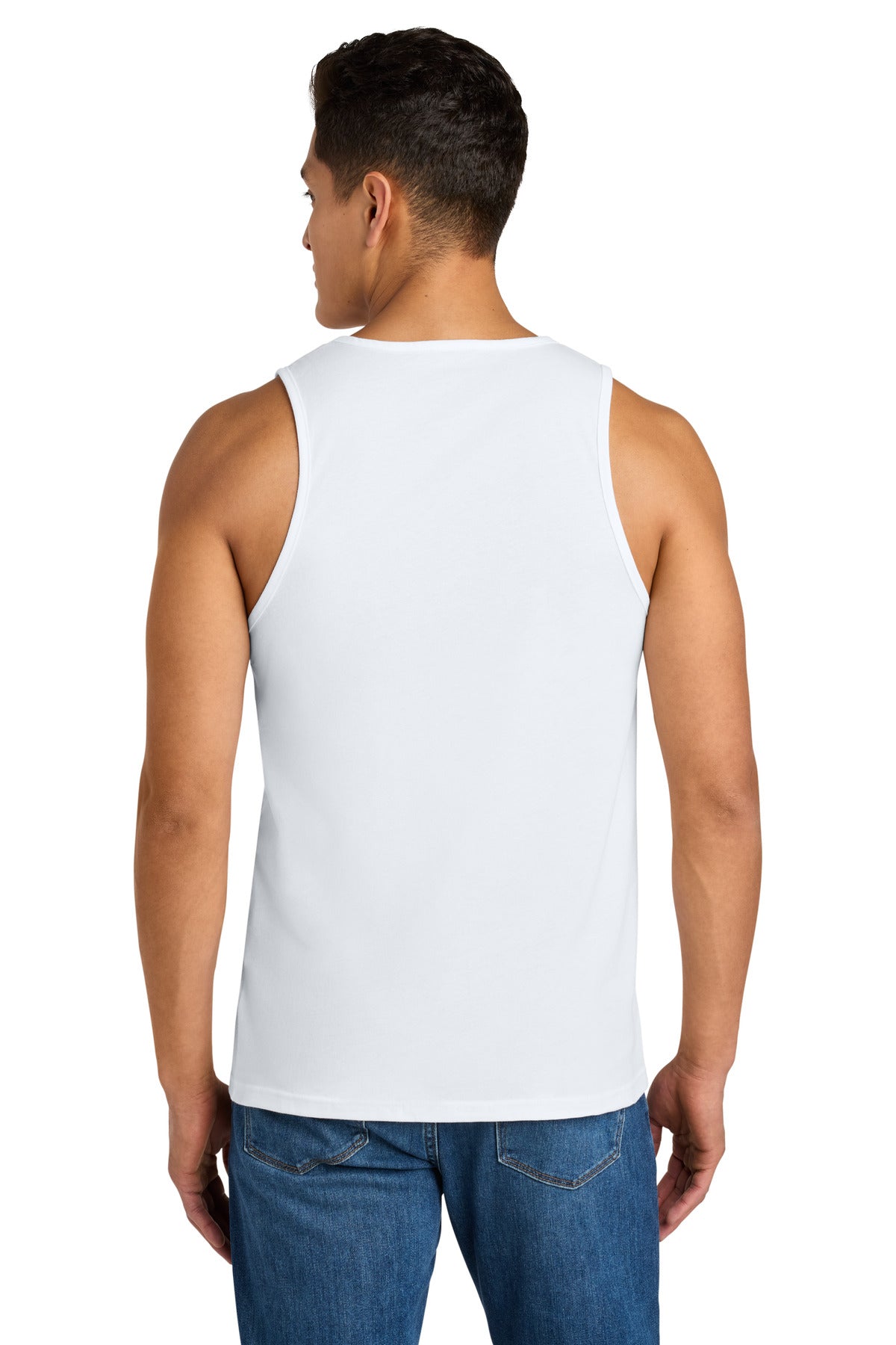 White Next Level Apparel Cotton Muscle Tank NL3633 plain