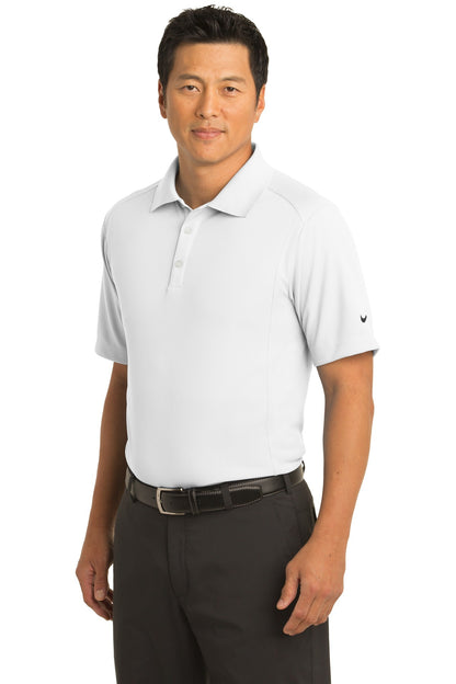 White Nike Dri-FIT Classic Polo. 267020 plain