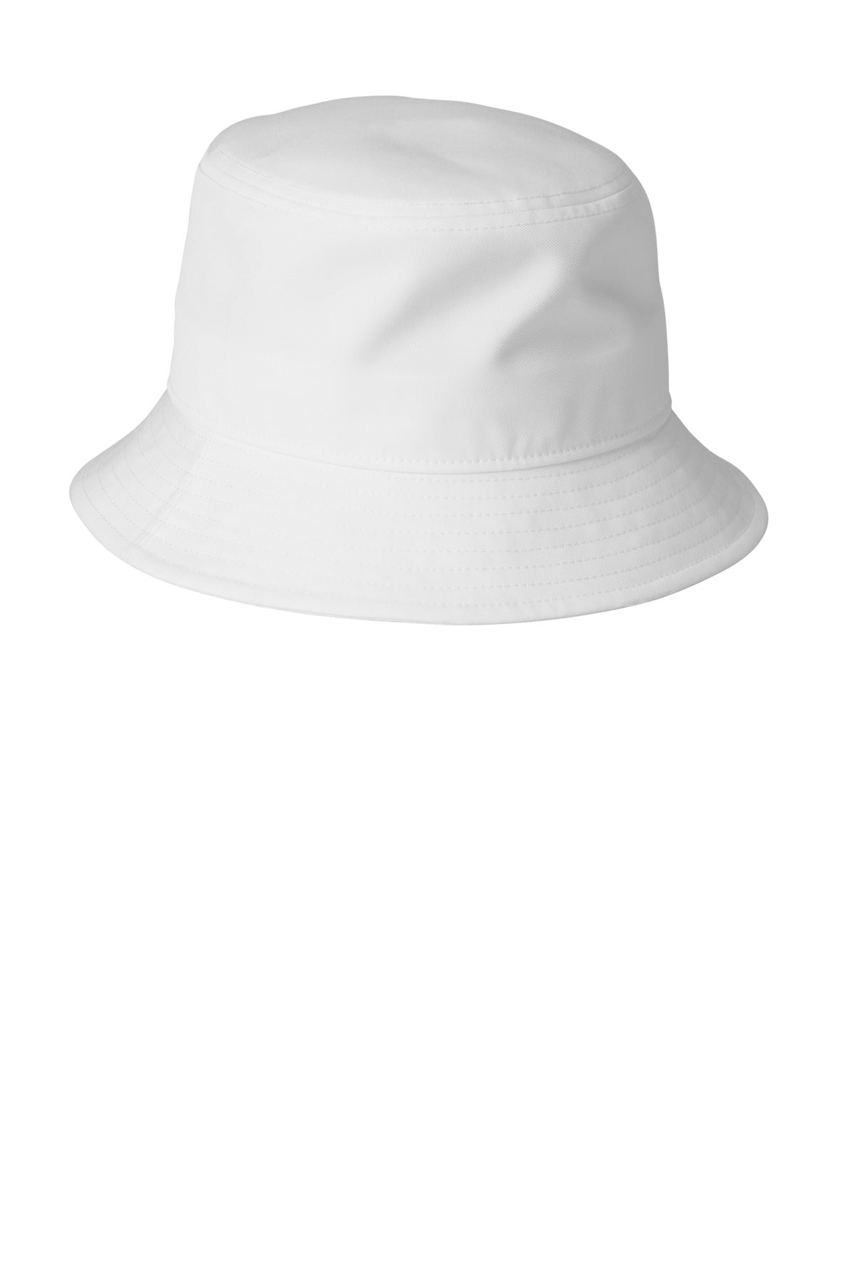 White Nike Swoosh Bucket Hat NKBFN6319 plain