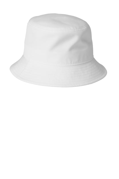White Nike Swoosh Bucket Hat NKBFN6319 plain