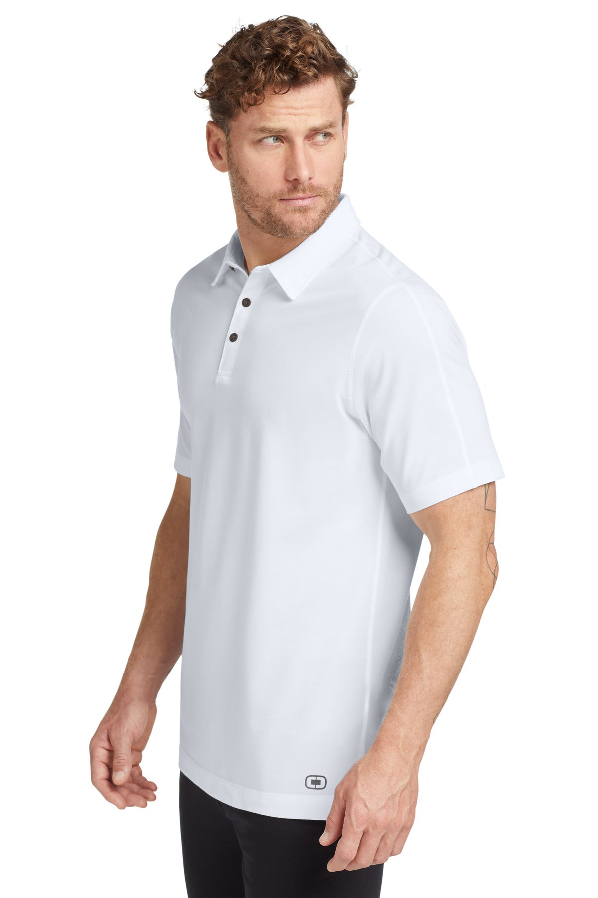 White OGIO Onyx Polo. OG126 plain