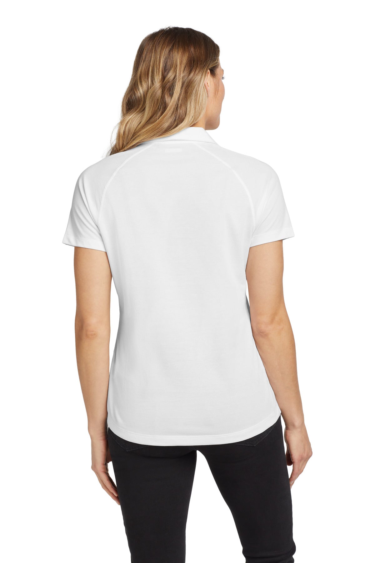 White OGIO Women's Onyx Polo. LOG126 plain