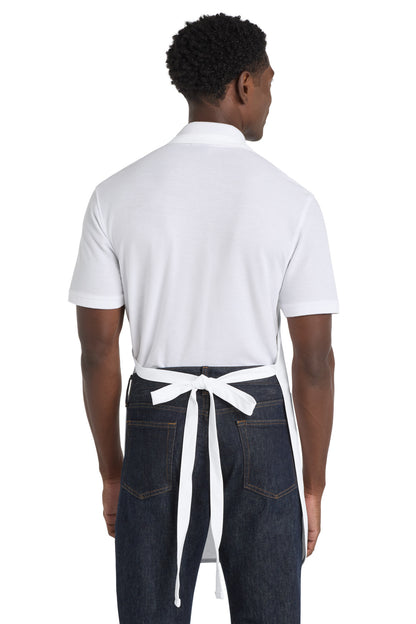 White Port Authority Full-Length Apron with Pockets. A500